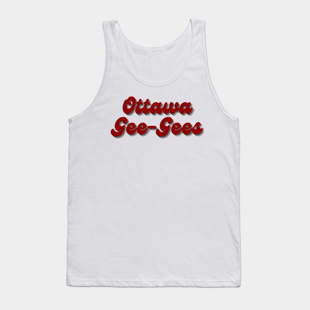 Ottawa Gee-Gees Tank Top by stickersbyjori